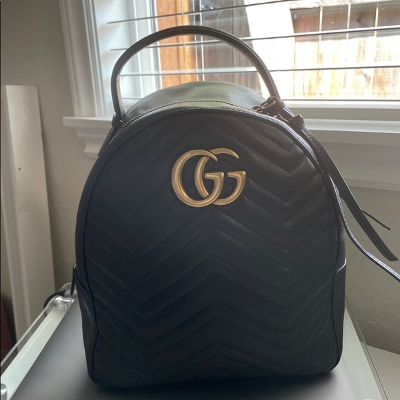 Gucci Marmont Quilted Leather Backpack - Picture 1 of 6
